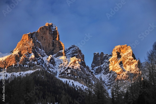 Italy. Winter in the Dolomites.