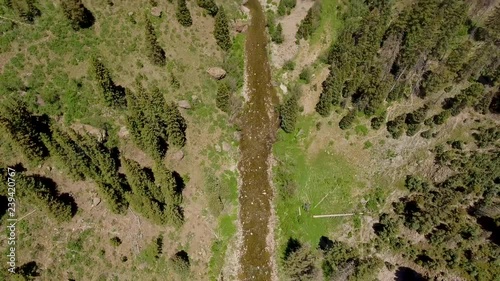 Aerial Footage of The Brazos Mountains is a mountain range in northern Rio Arriba County, located in northern New Mexico in the southwestern United States near Chama NM photo