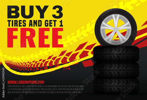 Vector automotive banner template