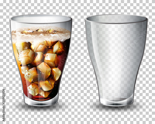 Set of carbonated drink