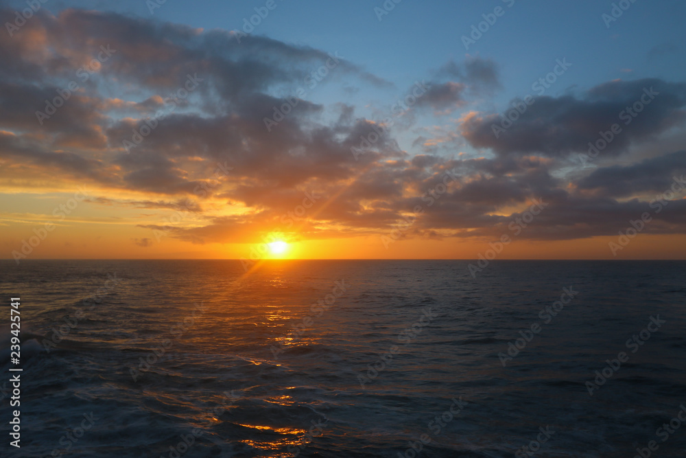 Sunrise on the central California coast