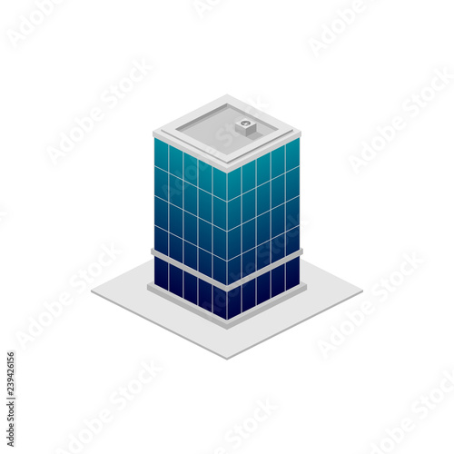 isometric building. Element of color building icon for mobile concept and web apps. Detailed isometric building icon can be used for web and mobile