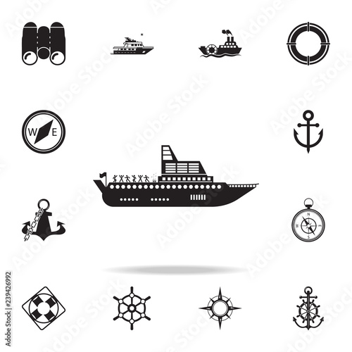 yachting party icon. Detailed set of ship icons. Premium graphic design. One of the collection icons for websites, web design, mobile app