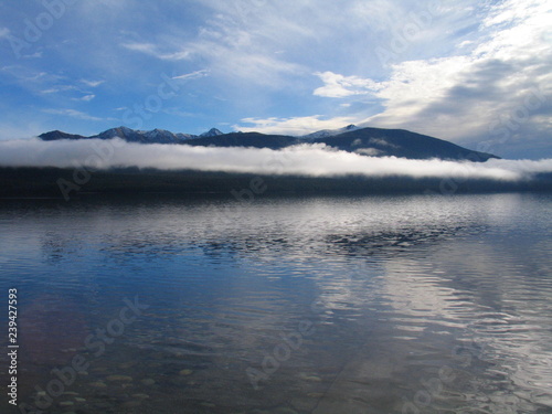 Beautiful lake in South island of New Zealand. 