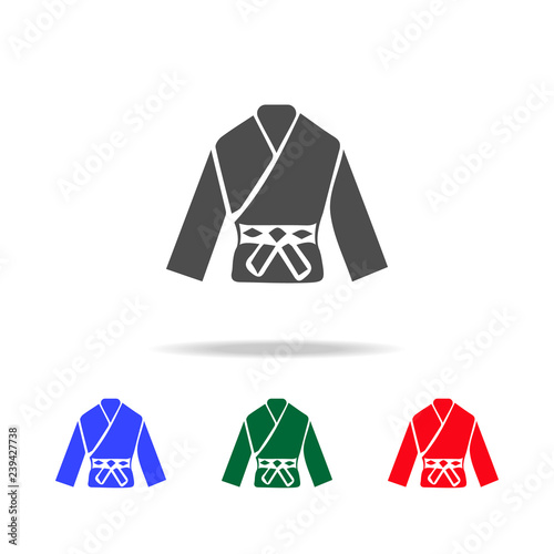 Karate kimono  icons. Elements of sport element in multi colored icons. Premium quality graphic design icon. Simple icon for websites, web design, mobile app, info graphics photo