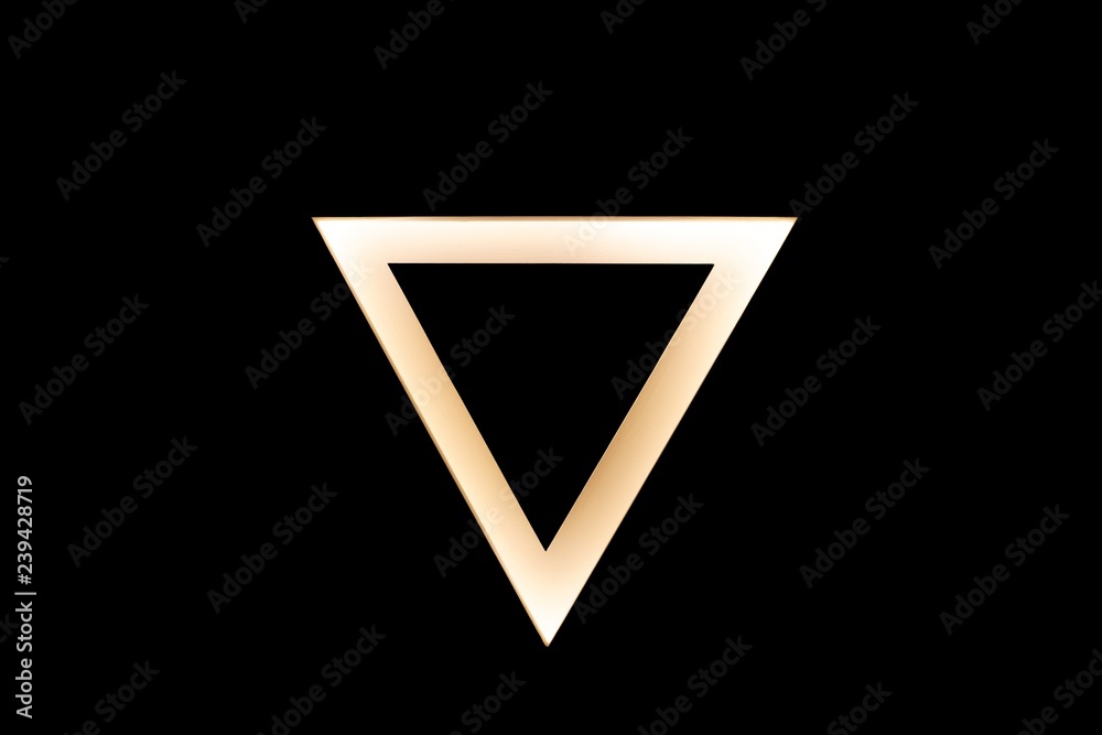 flip side warm gold triangle logo template on black. Delta sign. (lift button) flip side warm gold triangle logo template on black. Delta sign. (lift button)