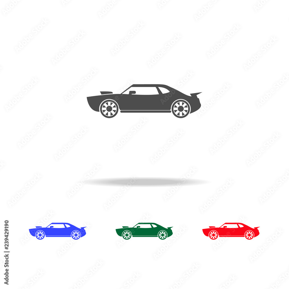 Muscle car  icons. Elements of transport element in multi colored icons. Premium quality graphic design icon. Simple icon for websites, web design