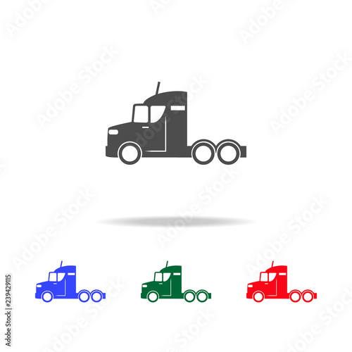 Truck without trailer icons. Elements of transport element in multi colored icons. Premium quality graphic design icon. Simple icon for websites, web design