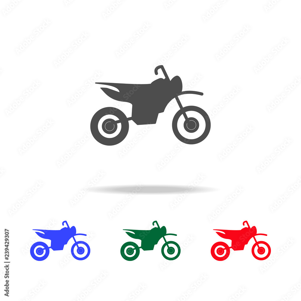 Fototapeta premium Motorcycle icons. Elements of transport element in multi colored icons. Premium quality graphic design icon. Simple icon for websites, web design
