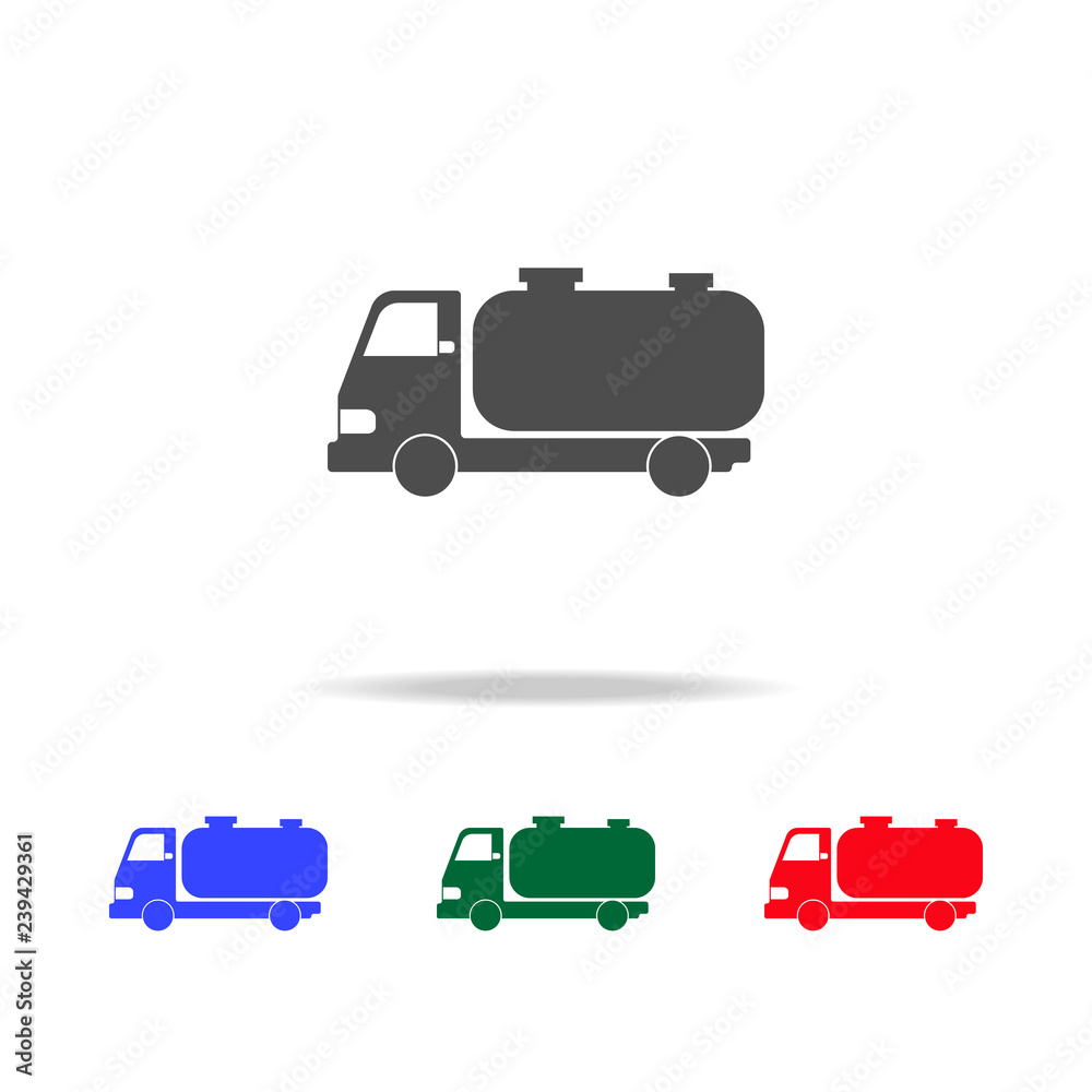 truck auto barrel  icons. Elements of transport element in multi colored icons. Premium quality graphic design icon. Simple icon for websites, web design