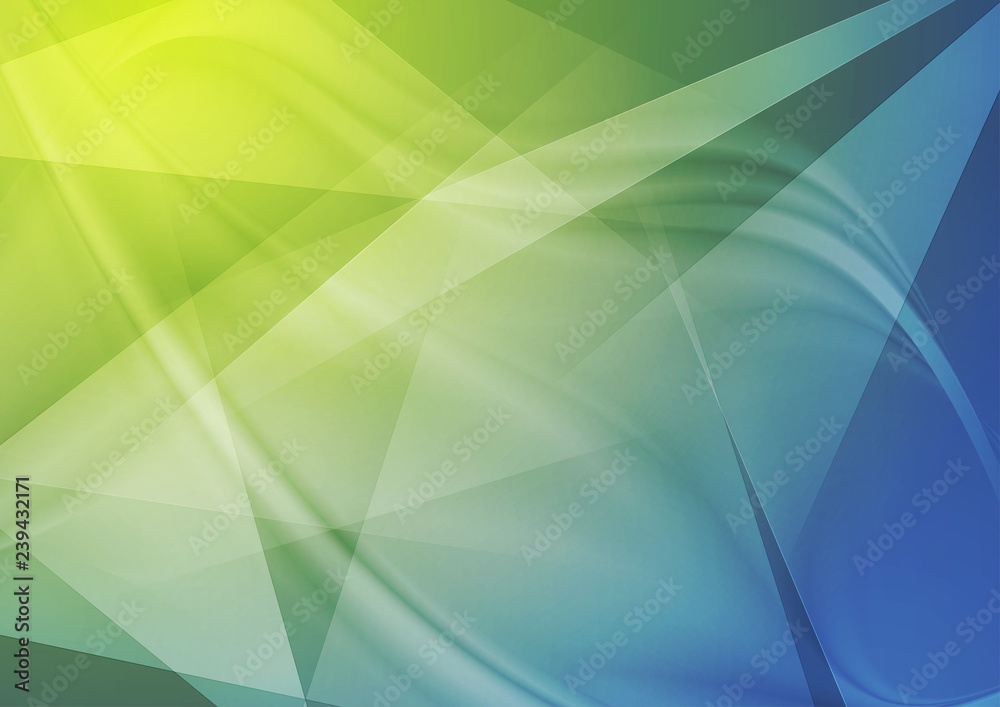 Bright abstract technology polygonal wavy background