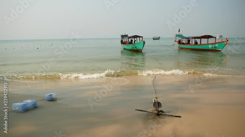 Cambodia Boats Travel - Slow Motion photo