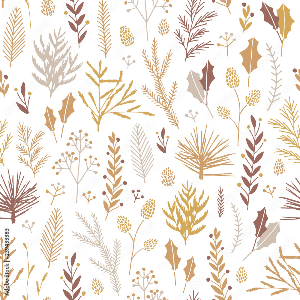 Seamless Christmas pattern. Seamless Christmas pattern.
