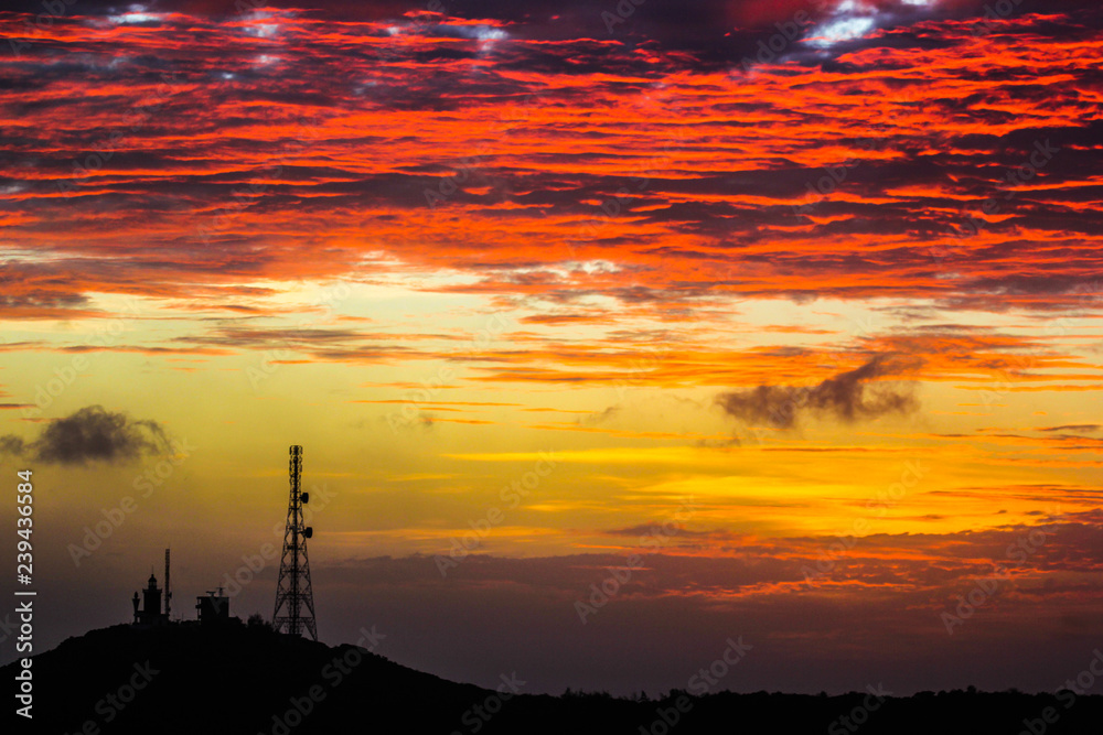 Sunset on the island