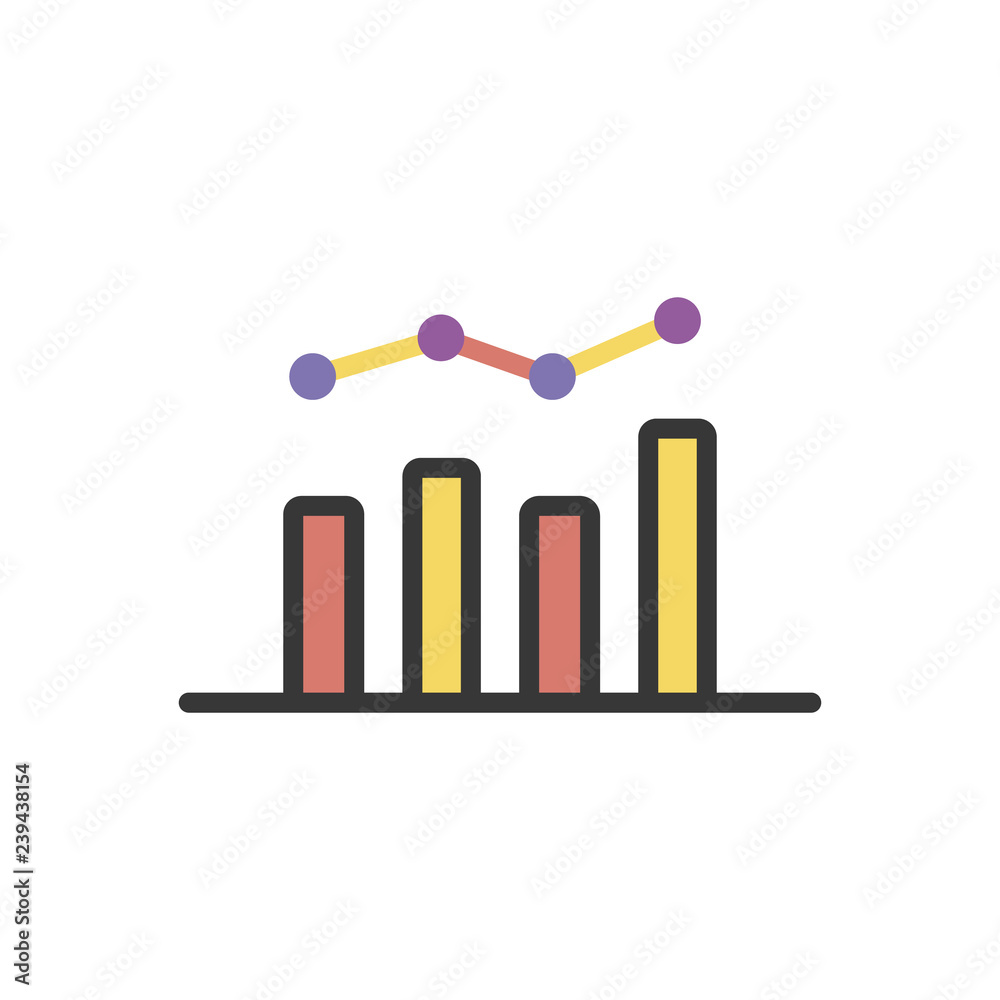 Trendy vector thin line icon for data analysis, finance, business monitoring, management and report. Infographic element Trendy vector thin line icon for data analysis, finance, business monitoring, management and report. Infographic element