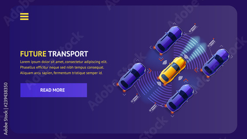 Future Innovation Transport Vector Illustration.