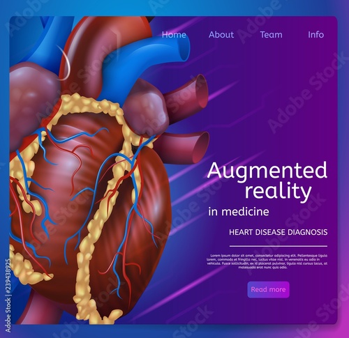 Vector Illustration Augmented Reality in Medicine