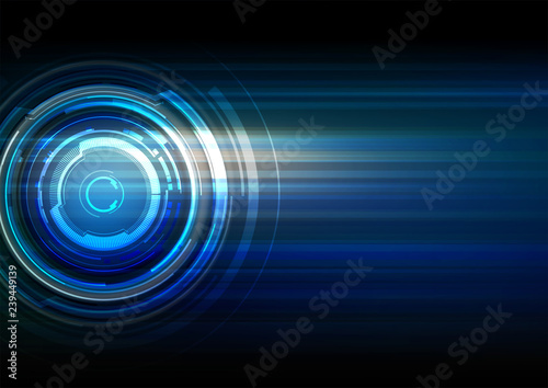 Abstract technology dark blue background