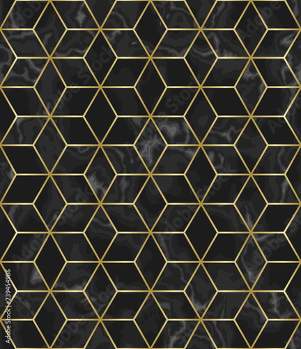 Luxury Marble Mosaic Star Tile Seamless Pattern