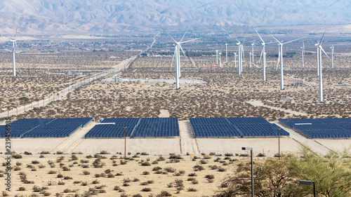 Wind and Solar energy generation in the desert