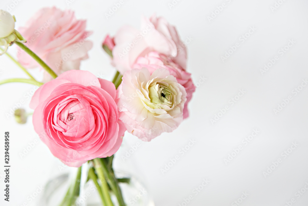 ranunculus in vase