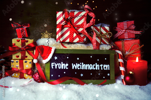 Weihnachtsgeschenke mit Gru...