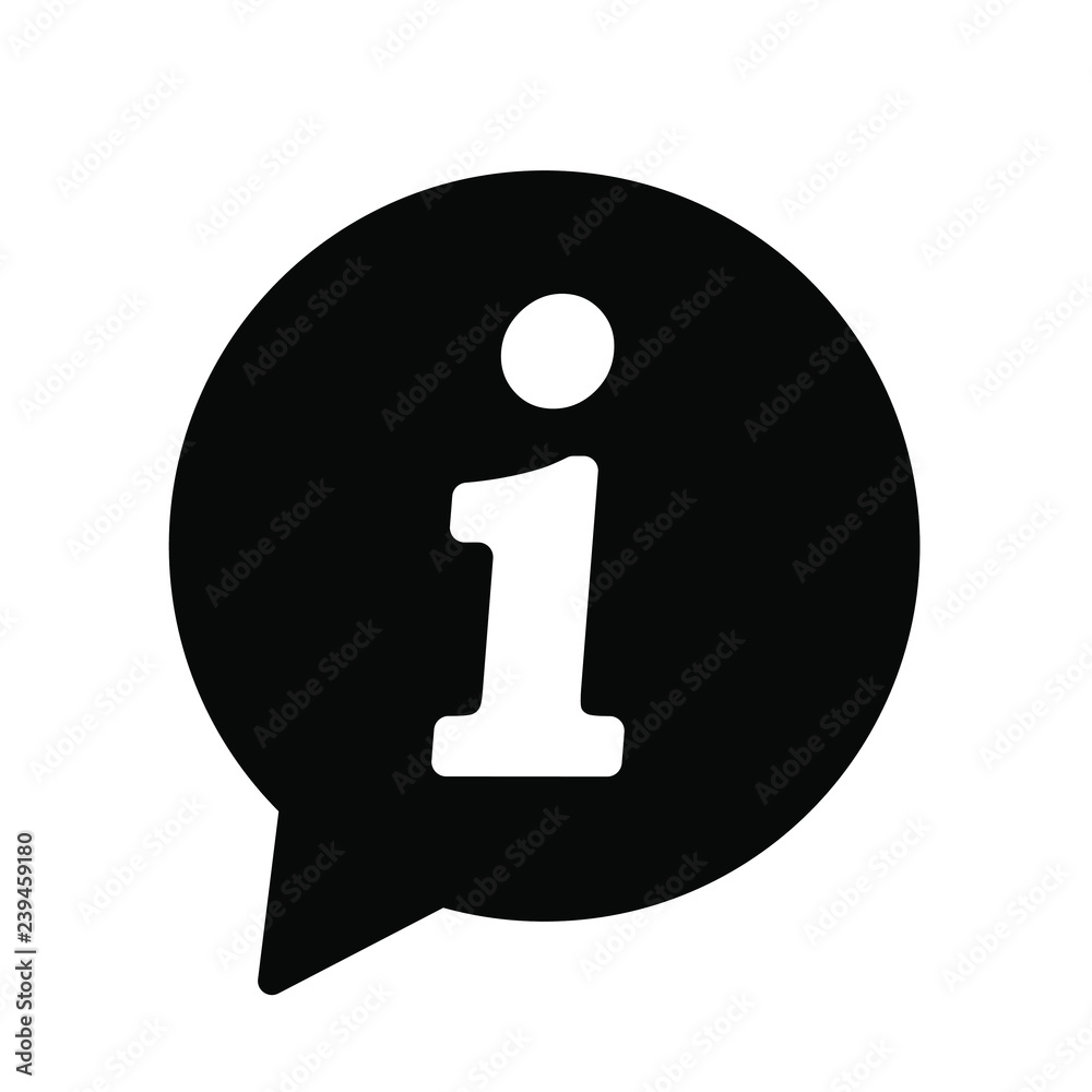 Info icon, Information sign icon. Info speech bubble symbol. i letter vector. Info icon, Information sign icon. Info speech bubble symbol. i letter vector.