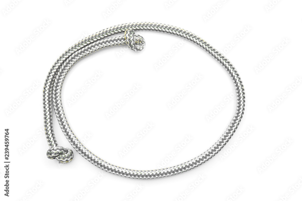 Frame made of rope on white background Frame made of rope on white background