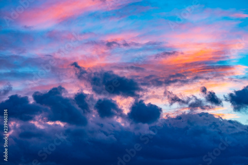 colorful sunset sky