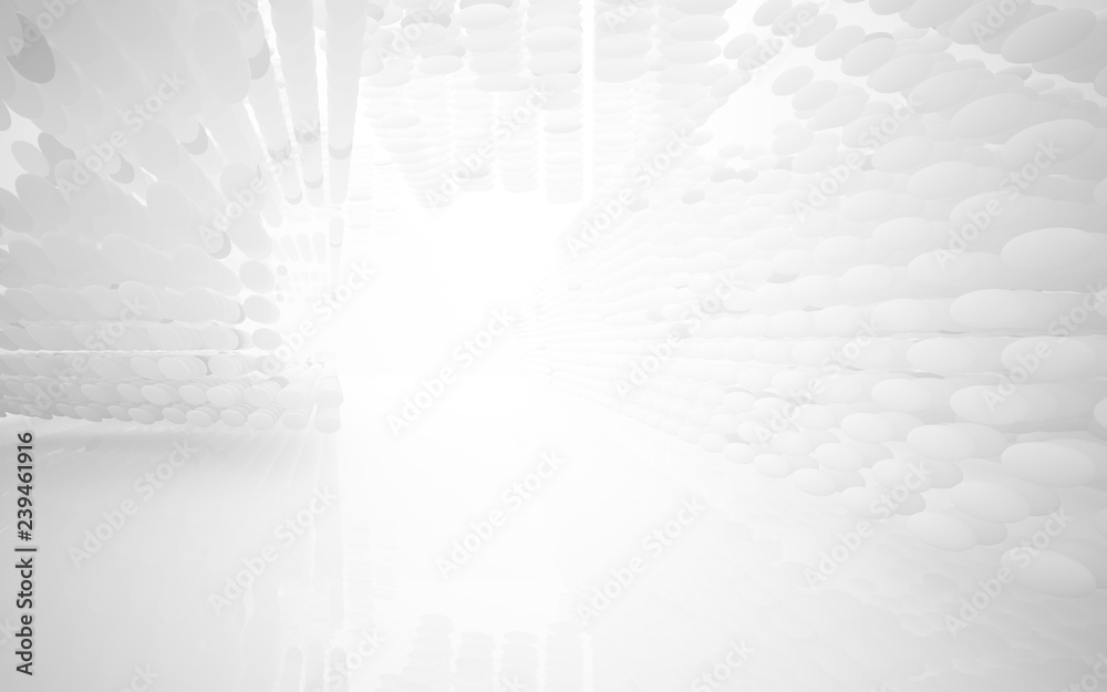 White smooth abstract architectural background. 3D illustration and rendering White smooth abstract architectural background. 3D illustration and rendering