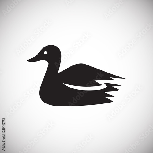 Duck hunt icon on white background for graphic and web design, Modern simple vector sign. Internet concept. Trendy symbol for website design web button or mobile app