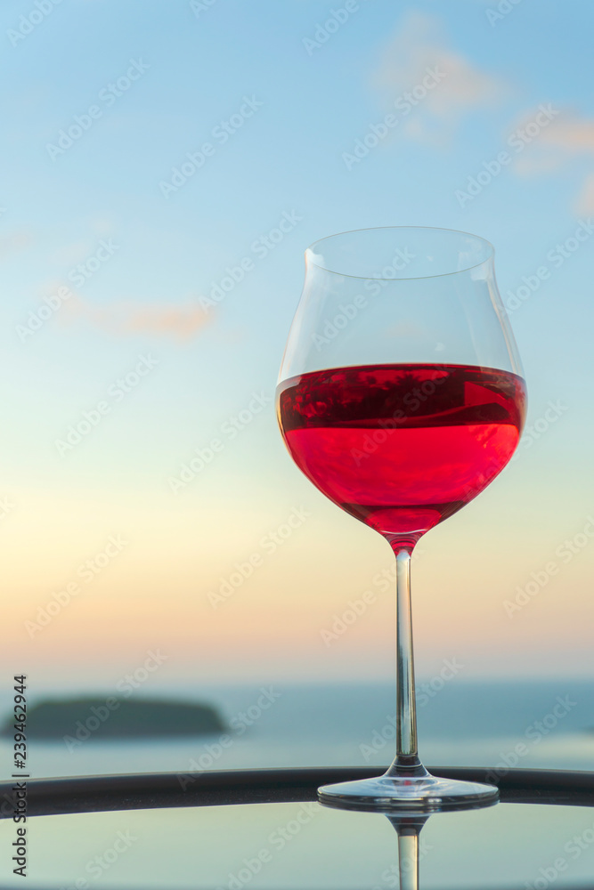 Different kind of cocktail glass, a glass of champagne, red wine and rose wine with sunset background, festive celebration. Christmas festive celebration. End of the year, Welcome start New Year 2019 Different kind of cocktail glass, a glass of champagne, red wine and rose wine with sunset background, festive celebration. Christmas festive celebration. End of the year, Welcome start New Year 2019