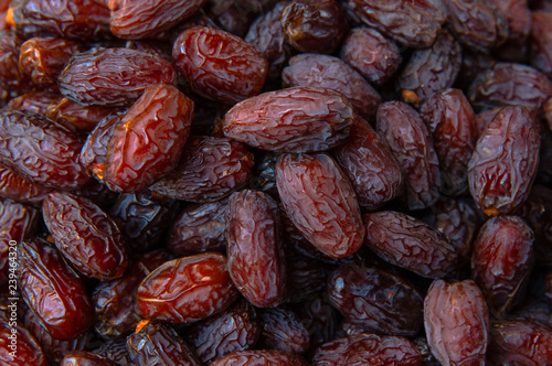 Dried dates fruits texture