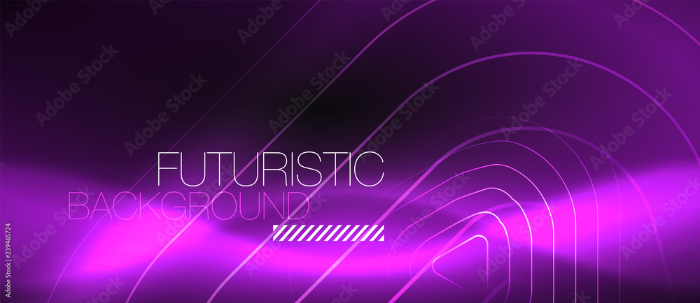 Dark black abstract background with neon colors and lines Dark black abstract background with neon colors and lines
