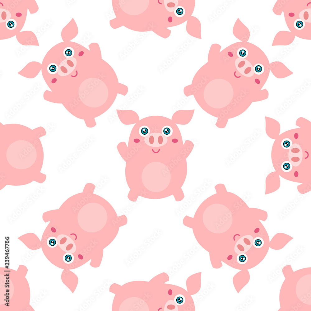 Pig seamless pattern Pig seamless pattern