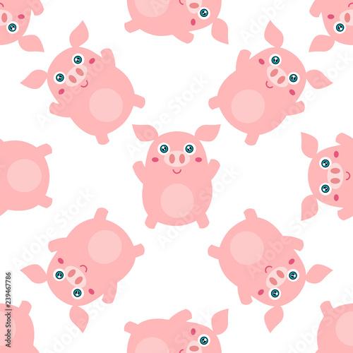 Pig seamless pattern