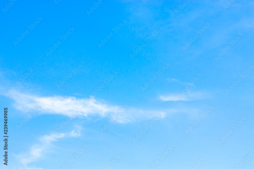 Air clouds in the blue sky.