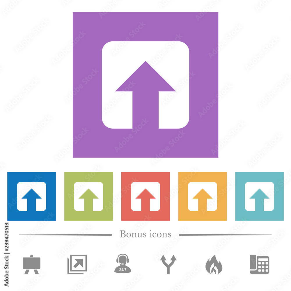 Upload flat white icons in square backgrounds Upload flat white icons in square backgrounds