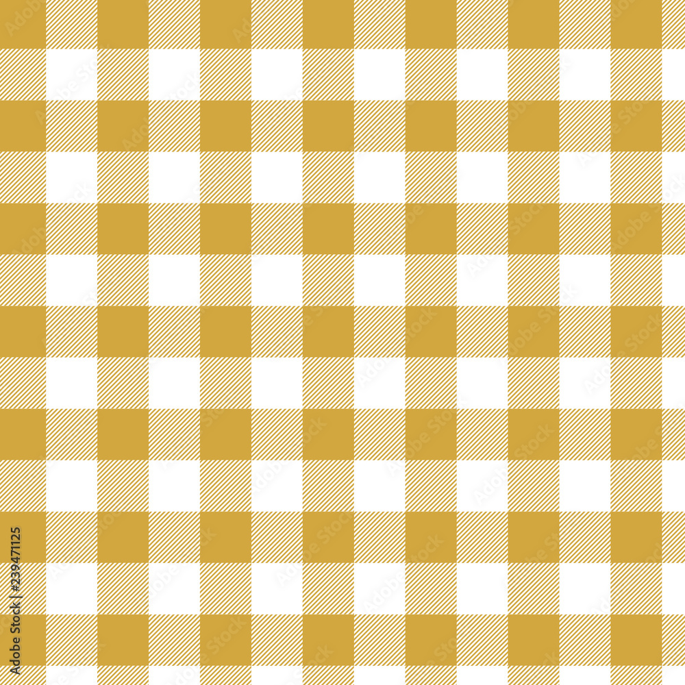 Yellow Gingham pattern. Texture from squares for plaid, tablecloths, clothes, shirts, dresses, paper, bedding, blankets, quilts and other textile products. Vector illustration Yellow Gingham pattern. Texture from squares for plaid, tablecloths, clothes, shirts, dresses, paper, bedding, blankets, quilts and other textile products. Vector illustration
