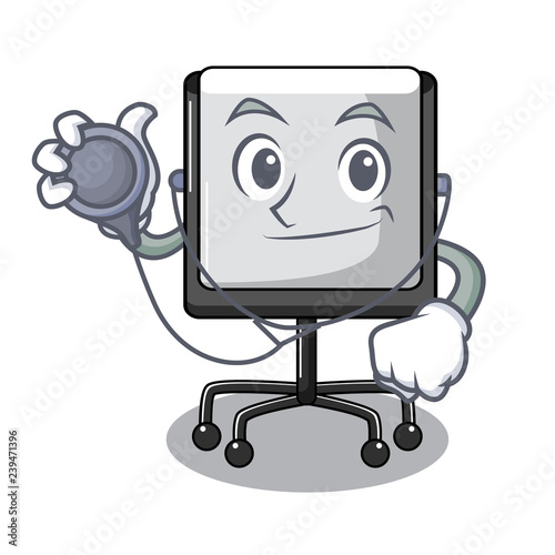 Doctor prestation board chart blank on carttoon