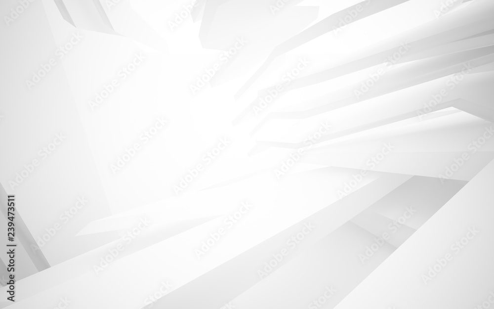 Abstract white interior of the future, with neon lighting. 3D illustration and rendering Abstract white interior of the future, with neon lighting. 3D illustration and rendering