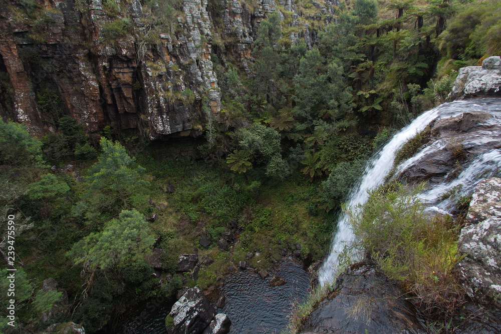 Waterfall at Pinnacle Rock in South African Republic in Africa