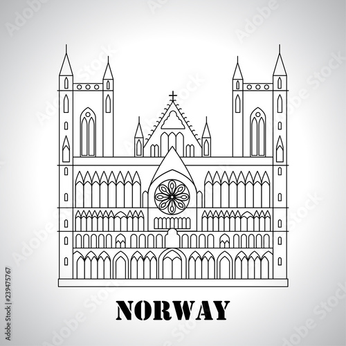 Gothic Nidaros cathedral icon