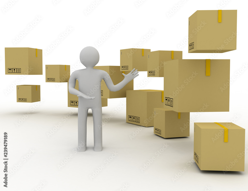 Creative abstract shipping concept 3d Creative abstract shipping concept 3d