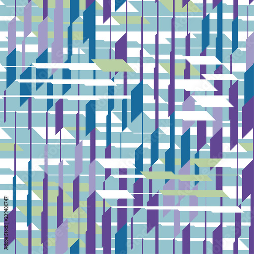Striped color seamless vector pattern
