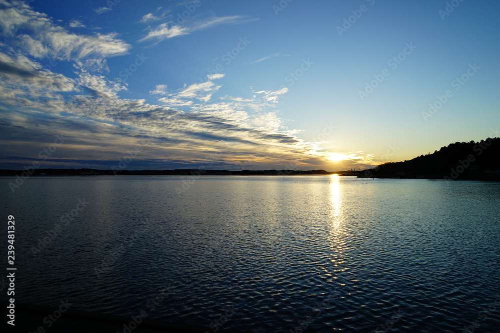 Fototapeta premium 涸沼の夕景