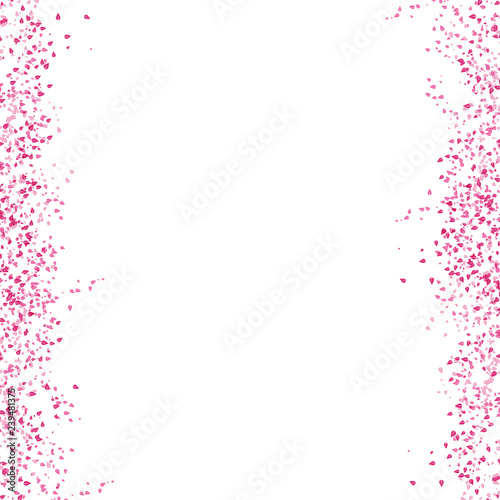 Wallpaper Mural Sakura scatter pink leaves falling concept on white abstract background textured nature Torontodigital.ca