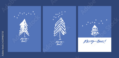 Merry Xmas greeting card ve...