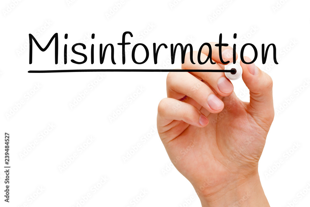 Misinformation Handwritten With Black Marker Misinformation Handwritten With Black Marker