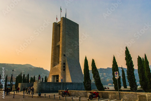 Como, Italy - monument to the fallen
